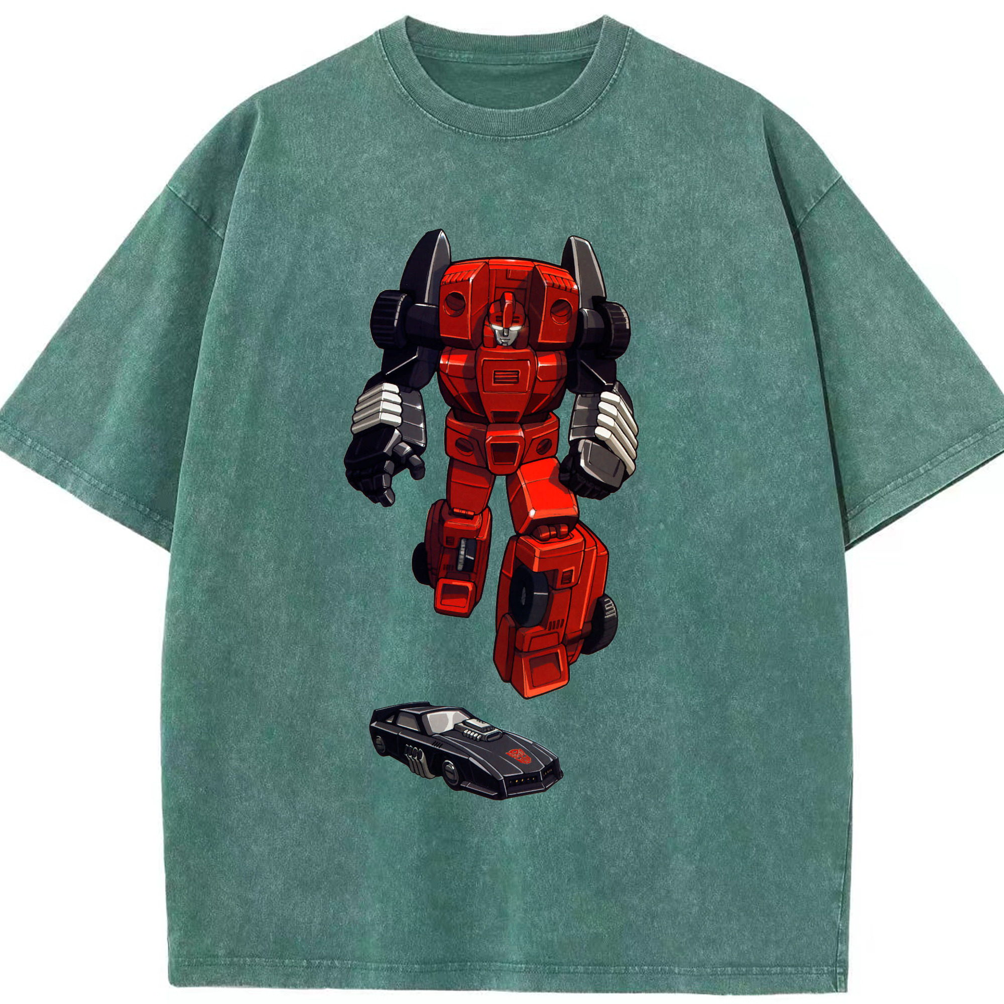 （画像用）  綿100% ヴィンテージ風 半袖Tシャツ（フロントプリント）